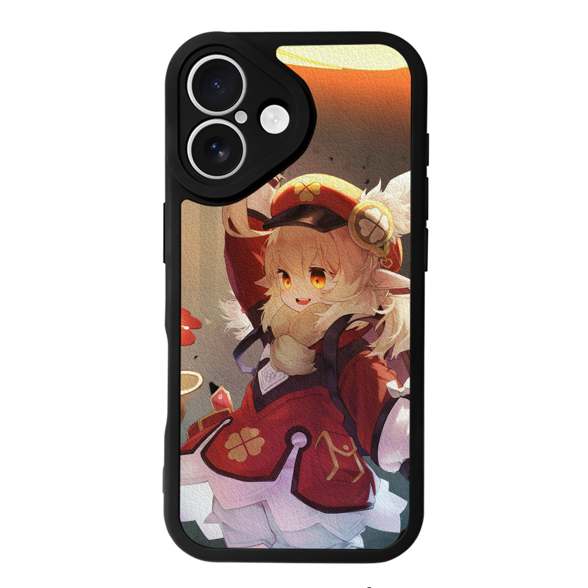 げんし神 genshin 【iPhone 16シリーズ対応】シリコンスマホケース（レザー調） 材質：シリコン